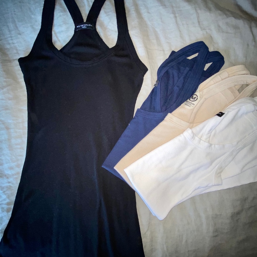 Metropark racer back tank tops